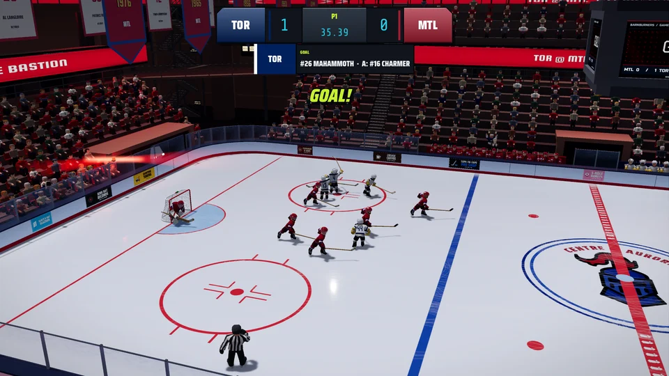 Toronto scores against Montreal.