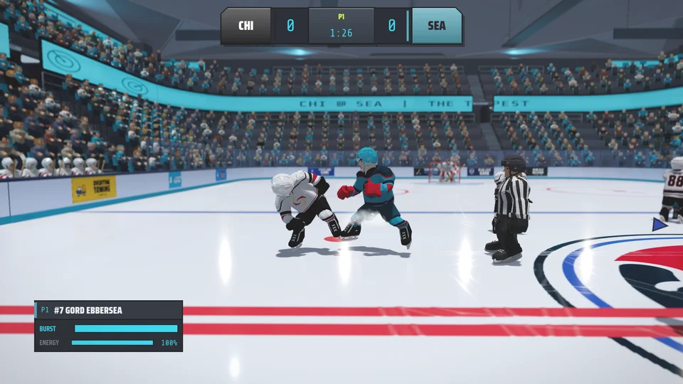 Seattle and Chicago drop the gloves.