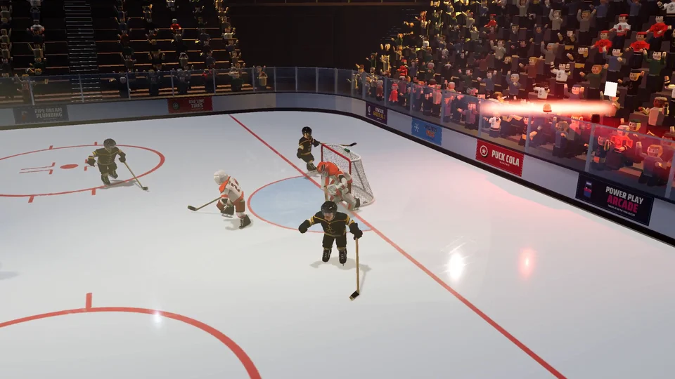 Boston celebrates a Cup Final goal.