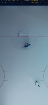 Overhead goal crease